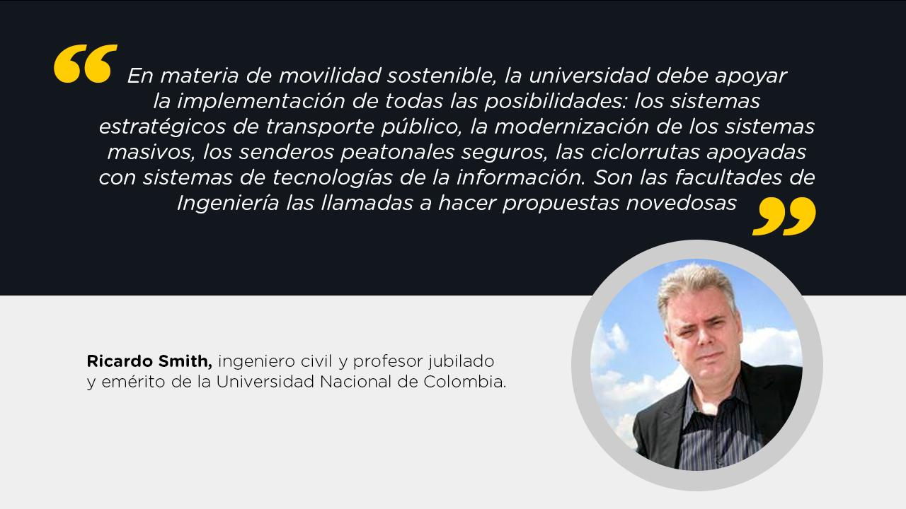 Ricardo Smith, ingeniero civil, profesor jubilado y emérito de la Universidad Nacional de Colombia